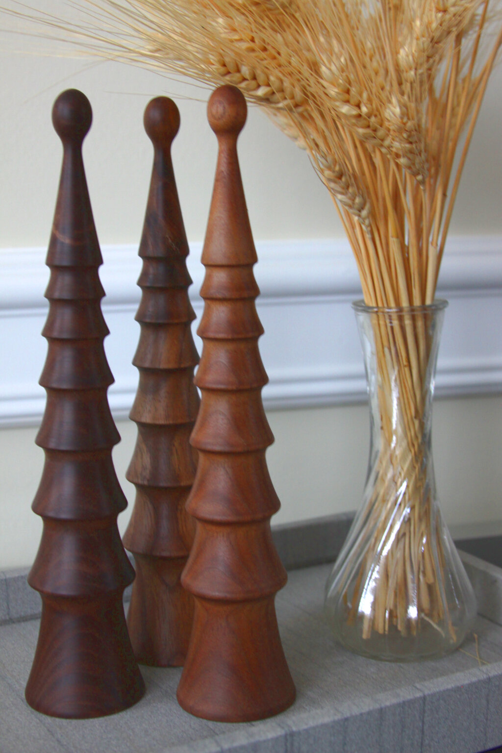 Three Table Top Trees - Walnut